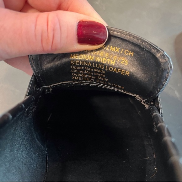 Reaction Kenneth Cole sz 8.5 Sienna lug sole loafer black - Picture 14 of 16